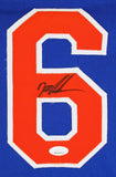 Doc Gooden Authentic Signed Blue Pro Style Framed Jersey Autographed JSA Witness