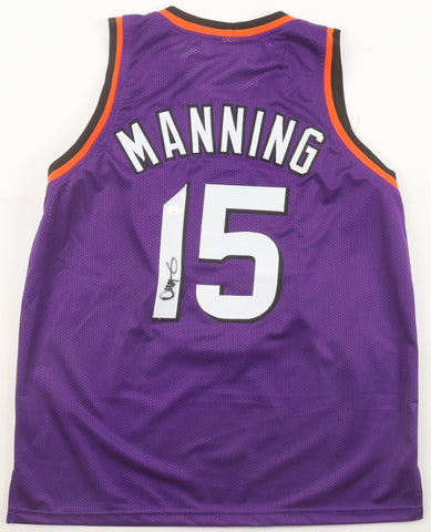 Danny Manning Signed Phoenix Suns Jersey (JSA) #1 Overall Pick 1988 NBA Draft