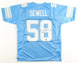 Penei Sewell Signed Detroit Lions Jersey (Beckett) 2021 #7 Overall Draft Pick OT