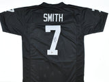 Geno Smith Autographed Black Pro Style Jersey - Beckett W Hologram *Black