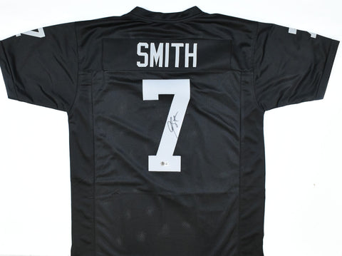 Geno Smith Autographed Black Pro Style Jersey - Beckett W Hologram *Black