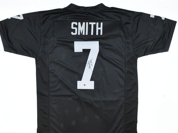 Geno Smith Autographed Black Pro Style Jersey - Beckett W Hologram *Black