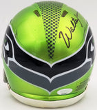 WALTER JONES AUTOGRAPHED SEAHAWKS FLASH GREEN SPEED MINI HELMET MCS HOLO 203087