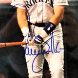 Larry Walker Autographed 8x10 Photo with Plaque -- Colorado Rockies | JSA COA
