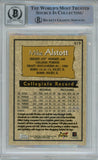 Mike Alstott Autographed 1996 Topps #419 Trading Card Slabbed Beckett 40659