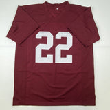 Autographed/Signed Najee Harris Alabama Red College Football Jersey Beckett BAS