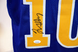 Tim Hardaway Autographed Custom Golden State Warriors Jersey JSA COA