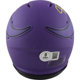 Justin Jefferson Autographed Minnesota Vikings Rave Mini Helmet Beckett 50139