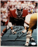 Randy Gradishar (Ohio State) Autographed 8x10 Photograph Inscribed "Go Bucks!"