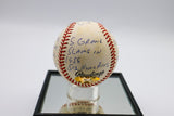 Ernie Banks Autographed five inscription baseball HMG COA
