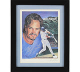 Mike Piazza Signed Los Angeles Dodgers Framed 8x10 Artwork with Insc - LE 53/900
