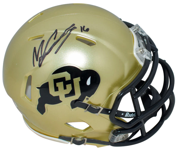 MASON CROSBY AUTOGRAPHED COLORADO BUFFALOES SPEED MINI HELMET JSA