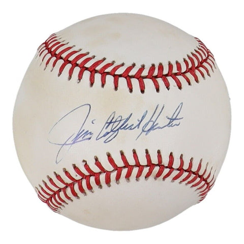 Jim "Catfish" Hunter Signed AL Baseball (Beckett) New York Yankees / Oakland A's
