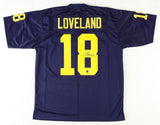 Colston Loveland Signed Michigan Wolverines Jersey (Beckett) Chicago Bears #1 Pk