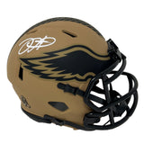 Jalen Hurts Philadelphia Eagles Signed Riddell Salute to Service Mini Helmet BAS