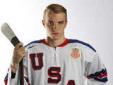 Troy Terry Signed 2018 Team USA Jersey (JSA COA) Anaheim Ducks #1 Scorer 2021-22