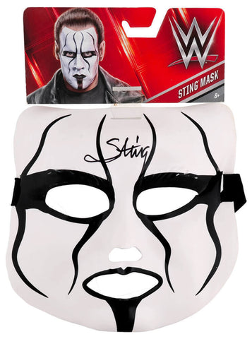 Sting Signed WWE White & Black Wrestling Mask - (SCHWARTZ SPORTS COA)