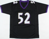 Ray Lewis Signed Baltimore Ravens Black Jersey (Beckett) 13xPro Bowl LB