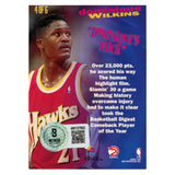 Dominique Wilkins Signed 1994 Topps Stadium Club 4/6 Trading Card Beckett 54228