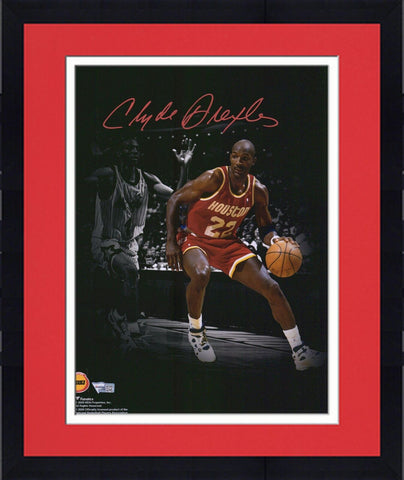 Frmd Clyde Drexler Houston Rockets 11" x 14" 1995 Finals vs Penny Hardaway Photo
