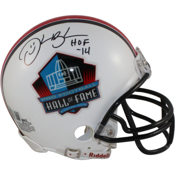 Derrick Brooks Autographed/Signed VSR4 Hall of Fame Mini Helmet Beckett 54749