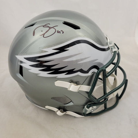 DARREN SPROLES SIGNED EAGLES F/S FLASH SPEED REPLICA HELMET BECKETT QR