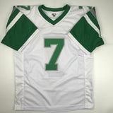 Autographed/Signed RON JAWORSKI Philadelphia White Football Jersey JSA COA Auto