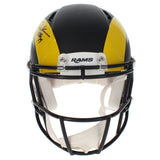 Eric Dickerson Autographed "HOF 99" Rams Black Rivalries Helmet Beckett