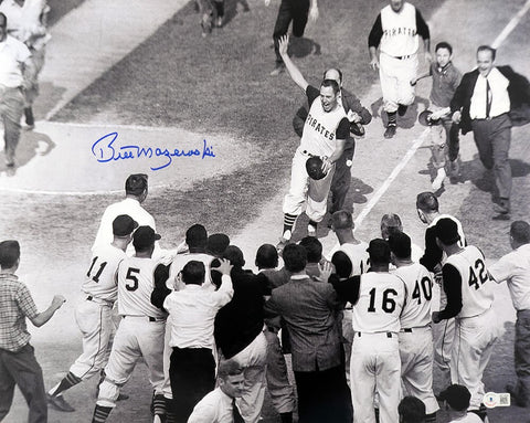 Bill Mazeroski Signed Pirates 1960 WS Game 7 Walk Off 16x20 Photo -(BECKETT COA)