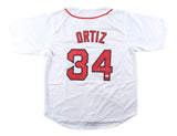 David Ortiz Boston Signed White Baseball Jersey JSA