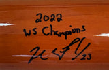 Michael Brantley Astros Signed Marucci Pro Model MB23 Bat 2022 WS Champions BAS