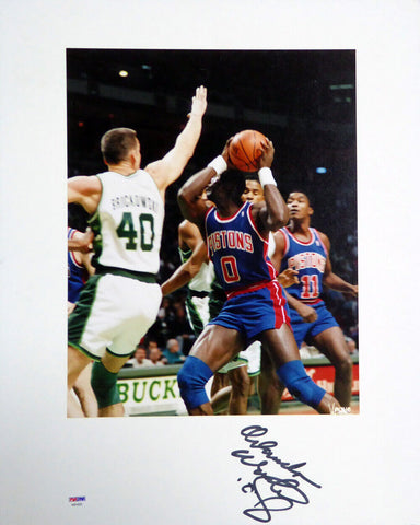 Orlando Woolridge Autographed Signed 16x20 Matted Photo Pistons PSA/DNA #AB51625