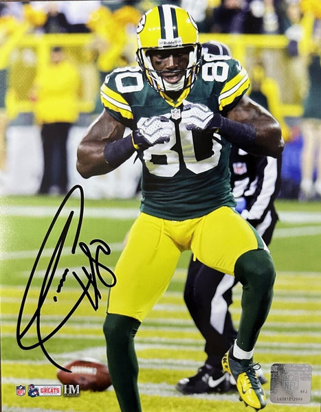 Packers SB Champ DONALD DRIVER Signed 8x10 Photo #17 AUTO - Career Leader
