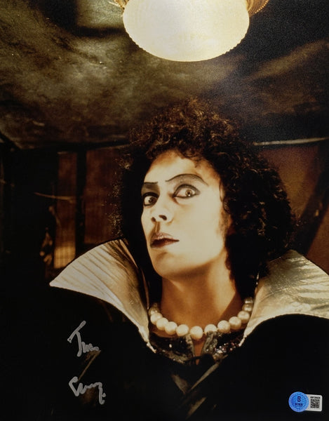 Tim Curry Autographed/Signed Rocky Horror Picture Show 11x14 Photo Beckett 54838