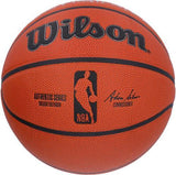 Hakeem Olajuwon Rockets Signed Wilson Series Indoor/Outdoor Basketball w/Insc