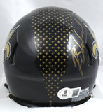 Rashid Shaheed Signed New Orleans Saints ALT 22 Speed Mini Helmet-Beckett W Holo