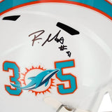 Raheem Mostert Miami Dolphins Autographed Riddell 305 Speed Replica Helmet