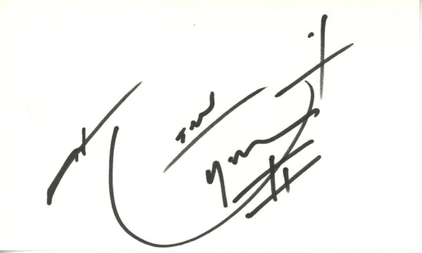 Hanford Dixon Autographed Cleveland Browns Index Card Beckett 45387