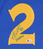 Jordan Bell Signed Golden State Warriors Jersey Inscribed "DubNation" (Beckett)