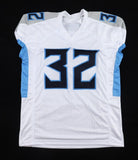 Tyjae Spears Signed Tennessee Titans White Jersey "Titan Up" (JSA COA) Tulane RB