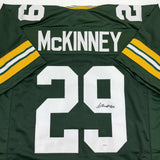 Autographed/Signed Xavier McKinney Green Bay Green Football Jersey JSA COA