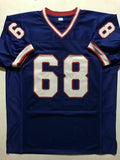 Autographed/Signed JOE DELAMIELLEURE HOF 03 Buffalo Blue Football Jersey JSA COA