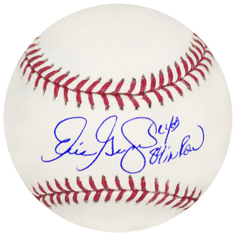 Eric Gagne Signed Rawlings Official MLB Baseball w/81 In A Row, CY -SCHWARTZ COA