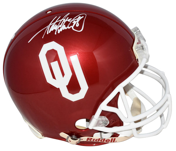 ADRIAN PETERSON SIGNED OKLAHOMA SOONERS AUTHENTIC PROLINE HELMET BECKETT