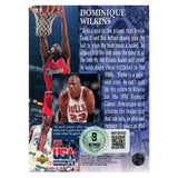 Dominique Wilkins Autographed 95 Upper Deck #77 SMEAR Trading Card Beckett 54160