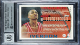 76ers Allen Iverson Signed 1996 Topps #171 Rookie Card Auto 10! BAS Slabbed 2