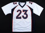 Devontae Booker Signed Denver Broncos White Jersey (Beckett Hologram)