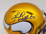 Herschel Walker Signed Minnesota Vikings Flash Yellow Speed Mini Helmet Beckett