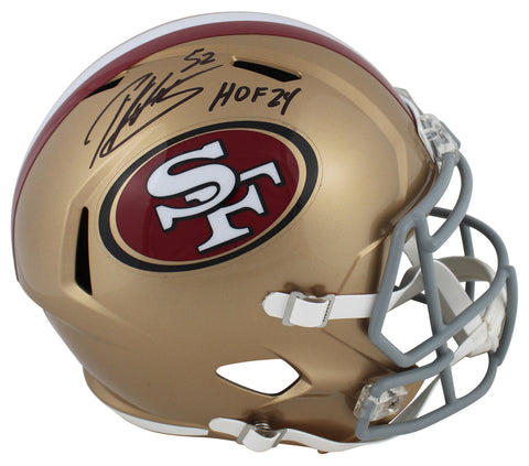 49ers Patrick Willis "HOF 24" Signed Full Size Speed Rep Helmet BAS Witnessed