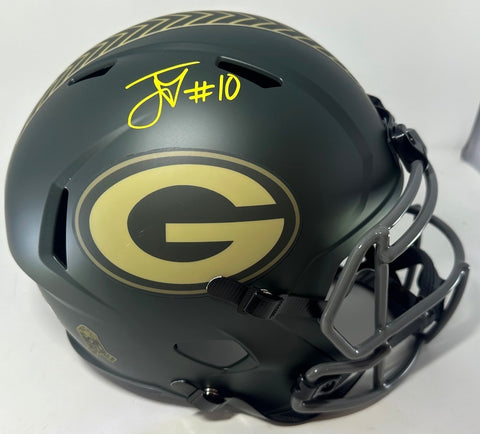Packers JORDAN LOVE Signed Full Size Authentic 2025 SALUTE Speed Helmet AUTO BAS